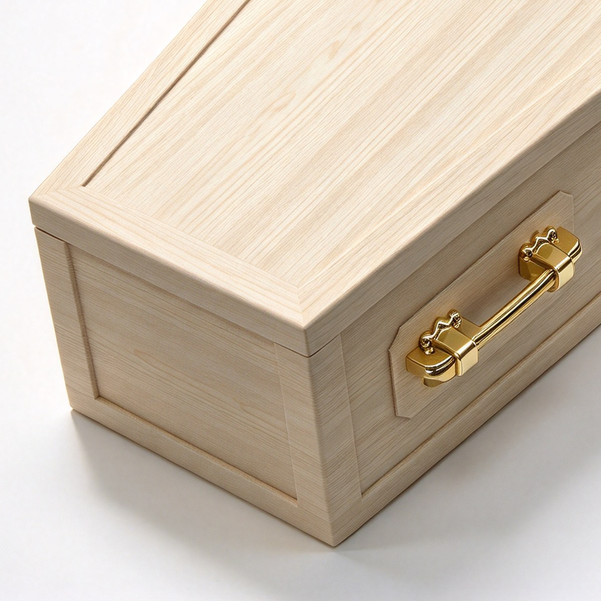 蜂窝纸板金色十字架欧式火化棺